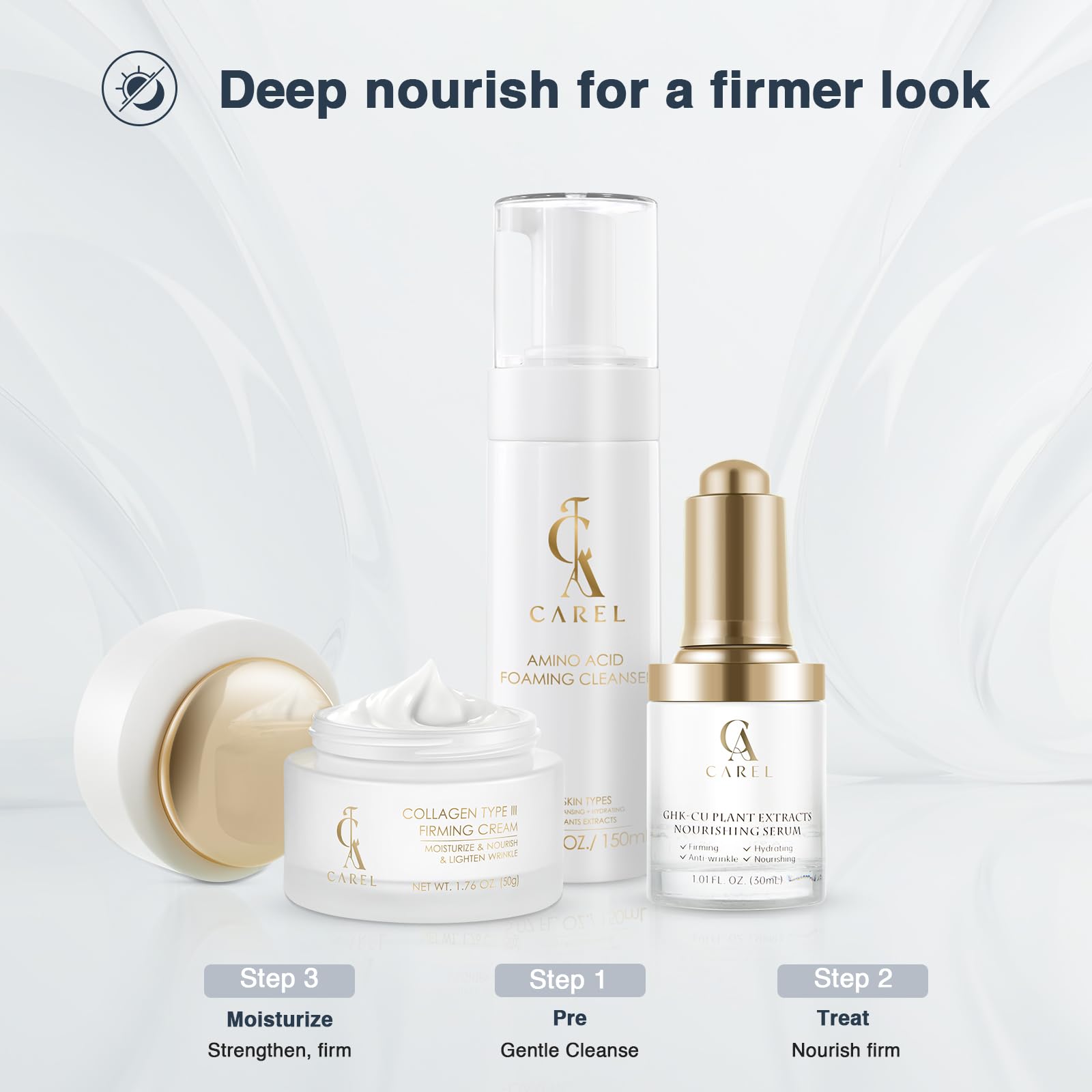 CA CAREL Peptides Collagen Firming Cream – Advanced Peptide Complex & Ceramides