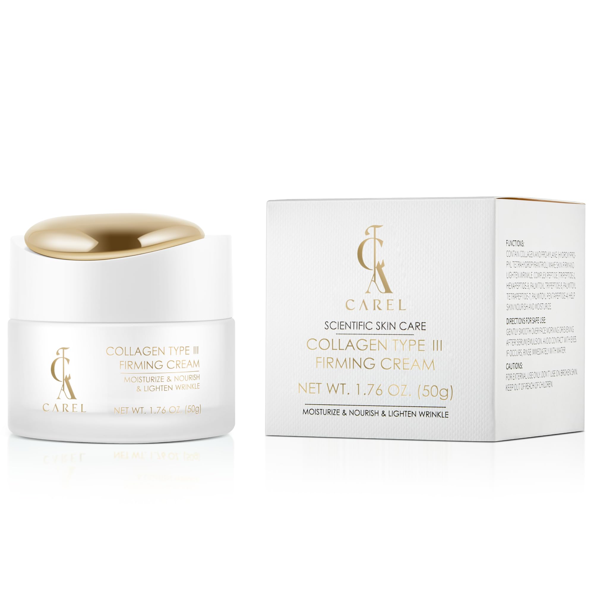 CA CAREL Peptides Collagen Firming Cream – Advanced Peptide Complex & Ceramides