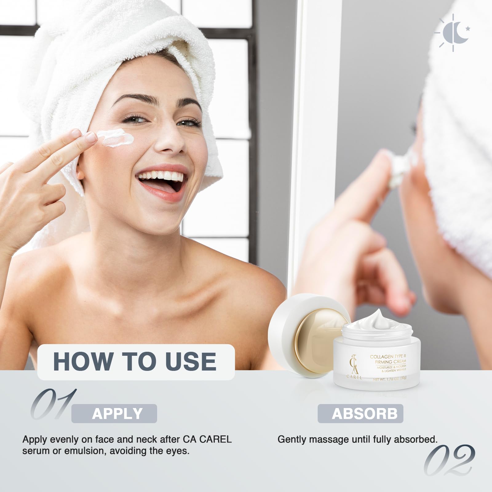 CA CAREL Peptides Collagen Firming Cream – Advanced Peptide Complex & Ceramides