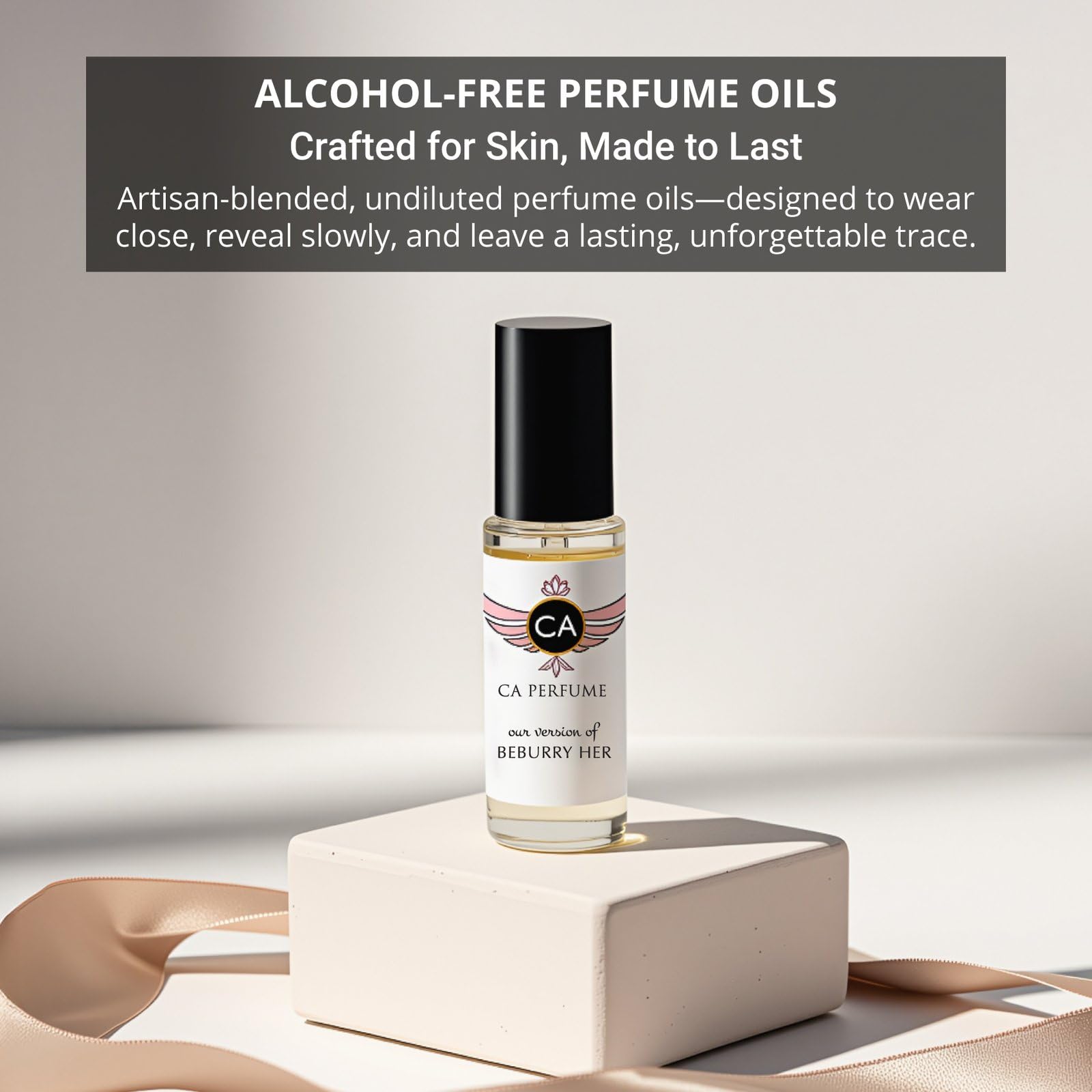 CA Perfume Amber Rouge Saffron Oil — Alcohol-Free Fragrance Roll-On (2-Pack)