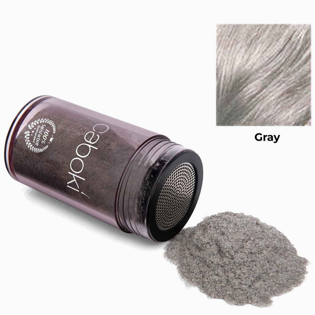 Caboki Hair Loss Concealer — All-Natural Fibers for Instant Fuller Hair (30g, 90-Day Supply, Gray)
