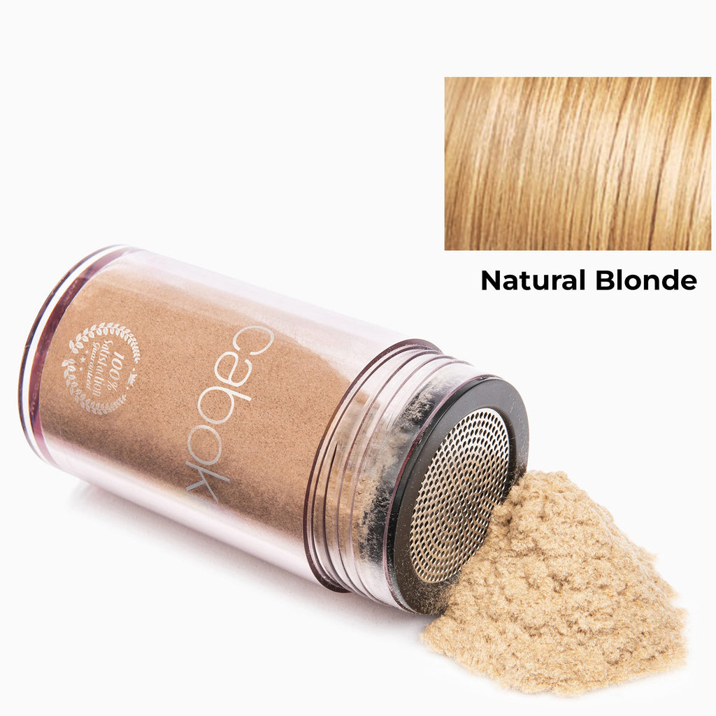 Caboki Hair Loss Concealer – All-Natural Plant Fibers for Instant Fuller Look (Natural Blonde, 30g)