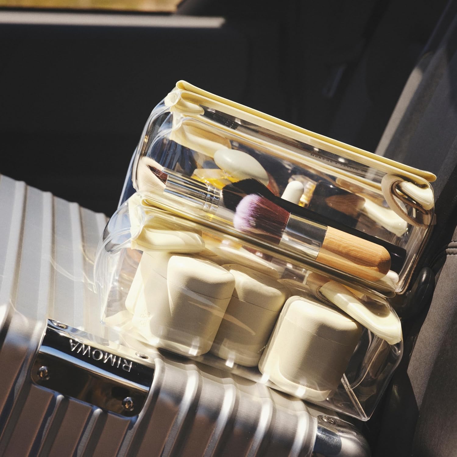 Cadence Travel Containers - 2-Piece Body Care Capsule Set | Magnetic, Leak-Proof TSA Travel Bottles