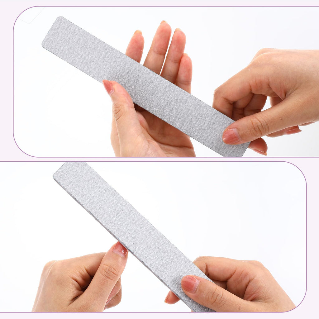 Caeuiciw 100/180 Grit Nail Files (100 Packs) – Dual-Sided Emery Boards for Nails