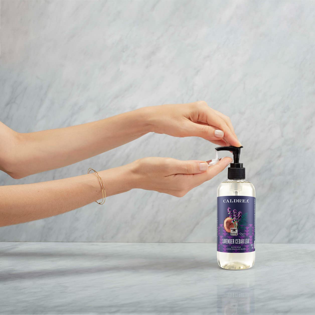 Caldrea Lavender Cedar Leaf Hand Soap – Aloe Vera & Olive Oil, 10.8 oz