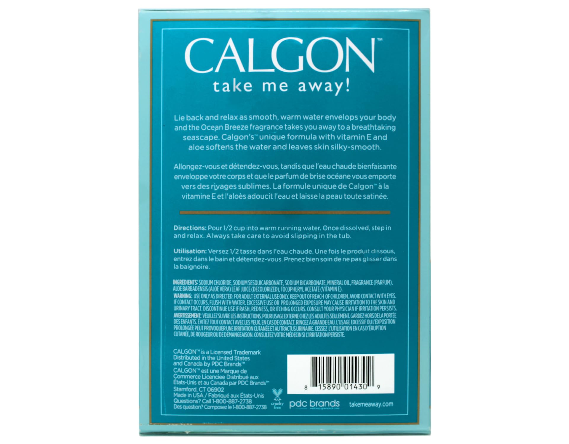 Calgon Ultra Moisturizing Bath Beads Ocean Breeze – Pack of 3 (30 oz)