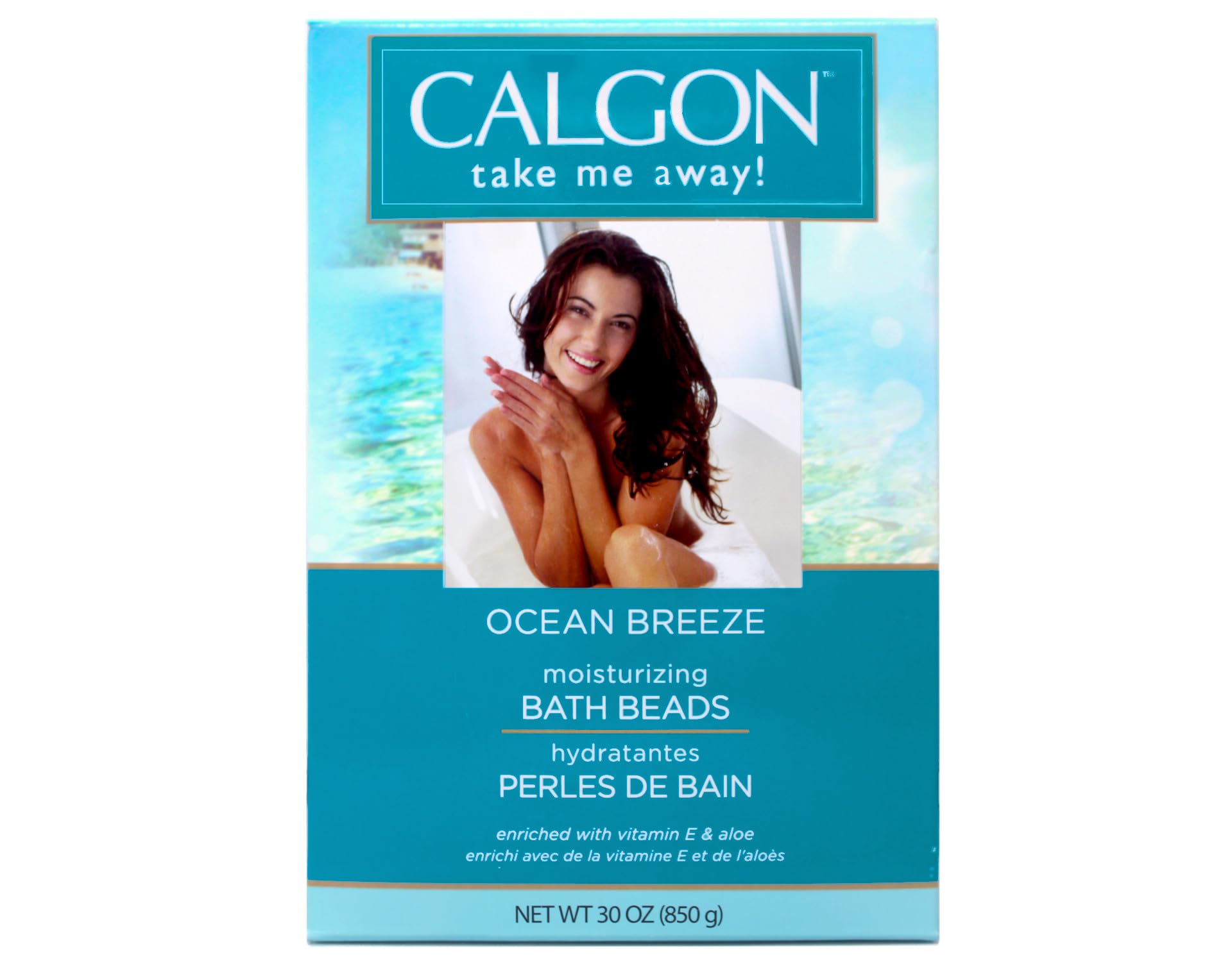 Calgon Ultra Moisturizing Bath Beads Ocean Breeze – Pack of 3 (30 oz)
