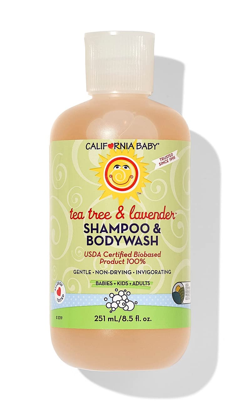 California Baby Tea Tree & Lavender Baby Wash + Shampoo – 100% Plant-Based