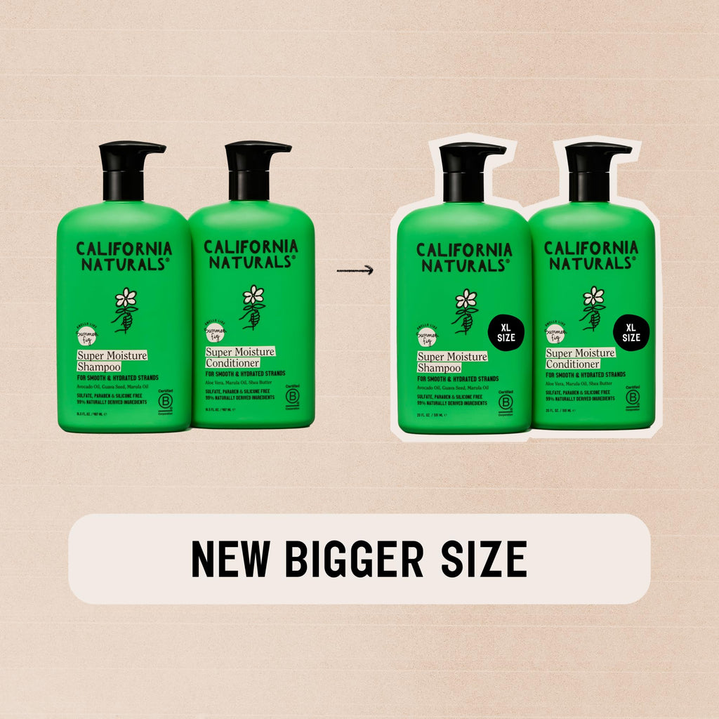 California Naturals Moisture Shampoo & Conditioner Set – Hydration for Dry Hair