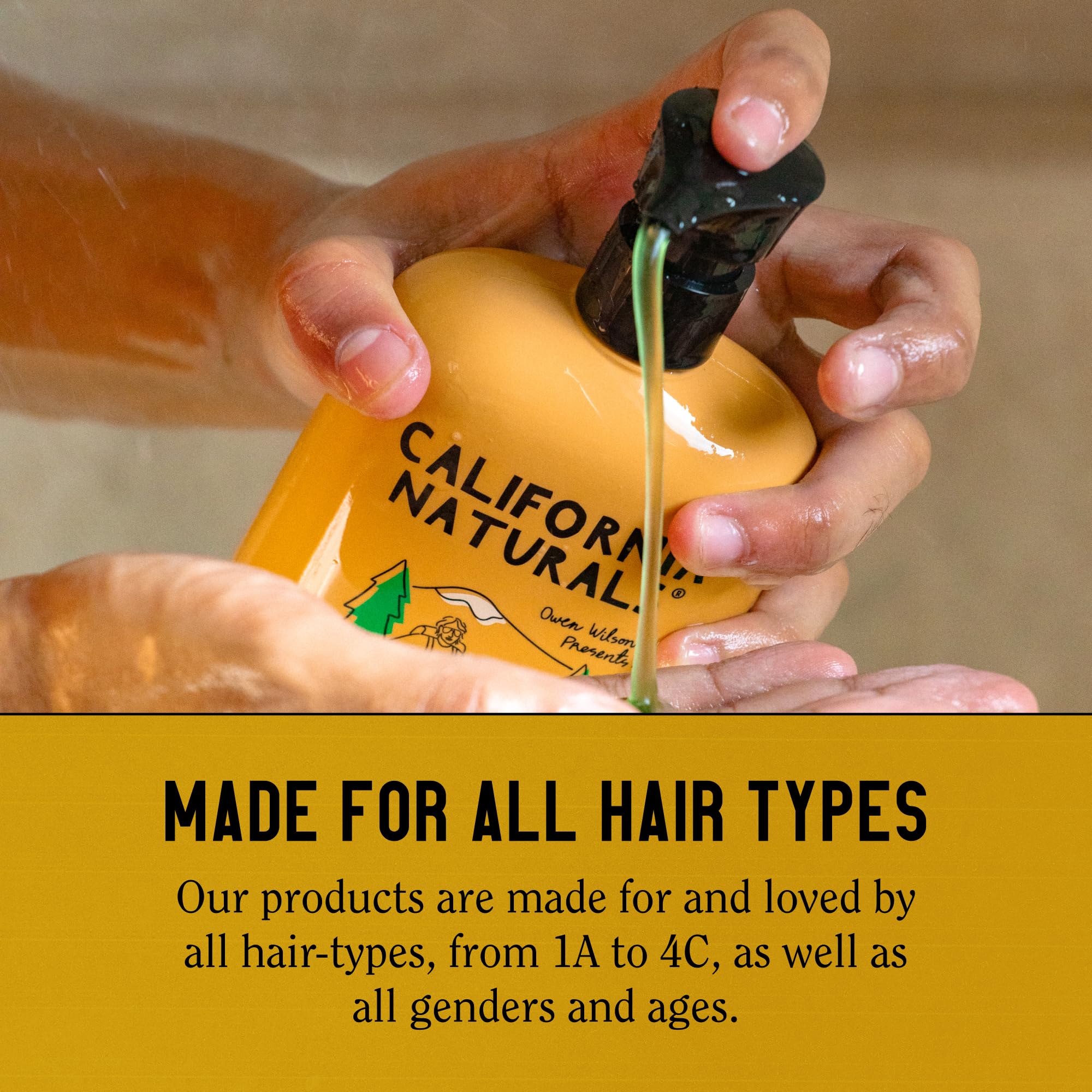 California Naturals Owen Wilson 2-in-1 Hair Shampoo & Body Wash – Wild Woods Fragrance, All Hair Types