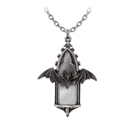 Bat Necklace Gothic Cathedral Pendant Alchemy