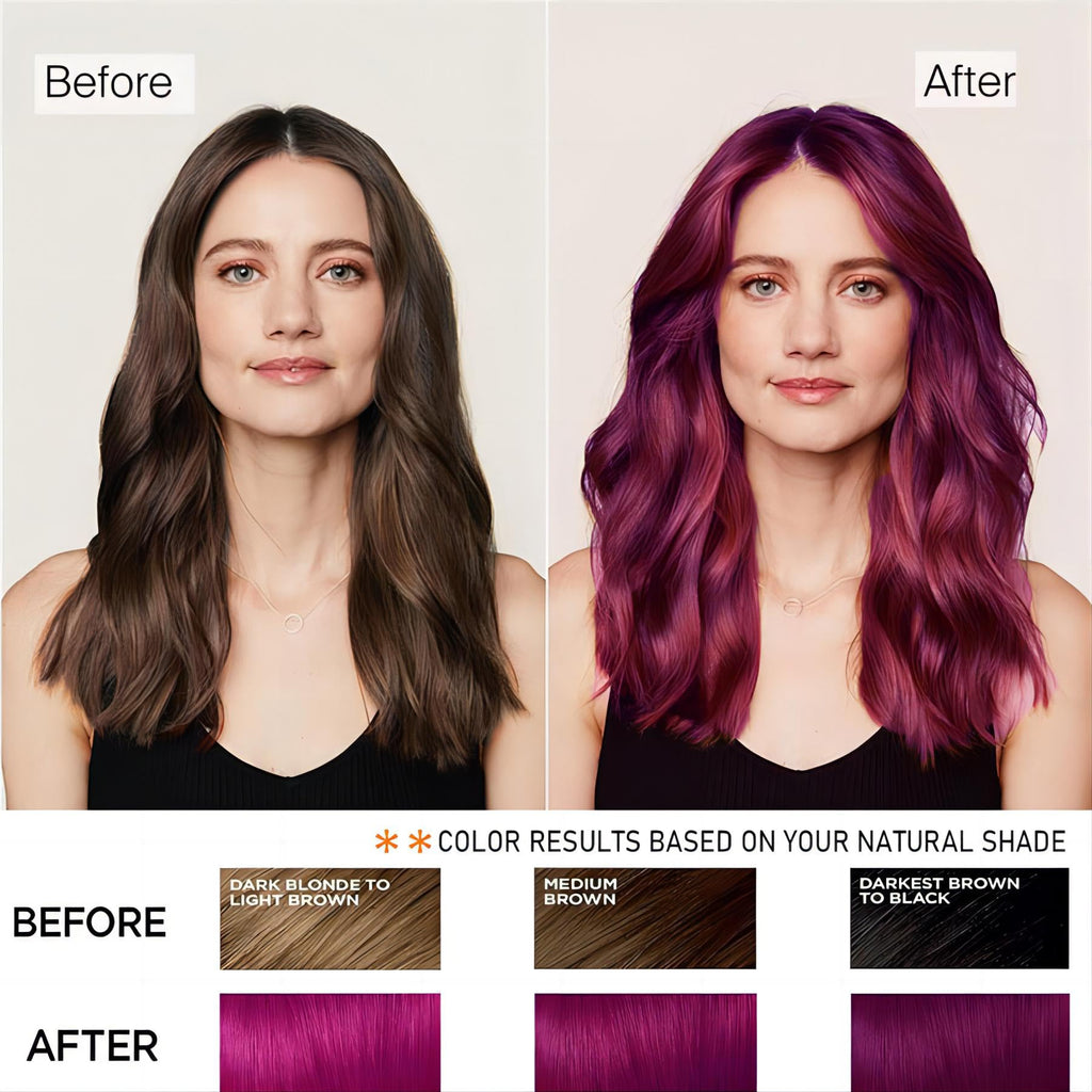 Callmynm Hair Dye Shampoo 3-in-1 with Argan Oil — Instant Gray Coverage (500ml Dark Red Wine)