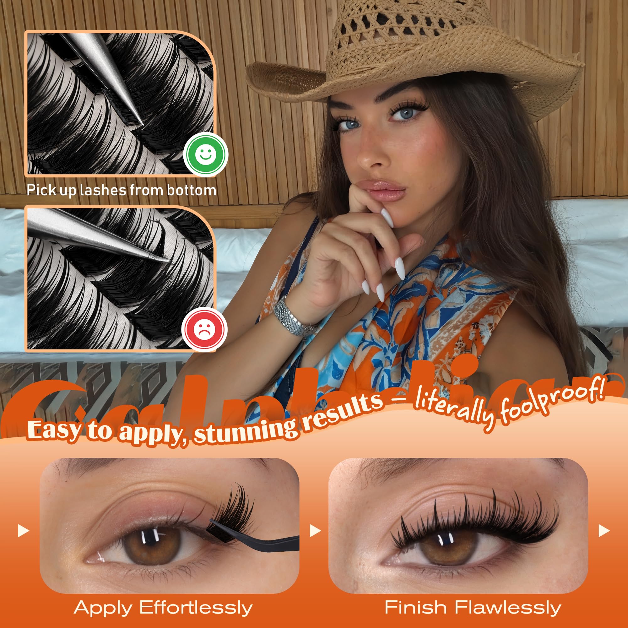 Calphdiar Manga Lash Clusters – Wispy, Spiky Volume Lashes (10-16mm)
