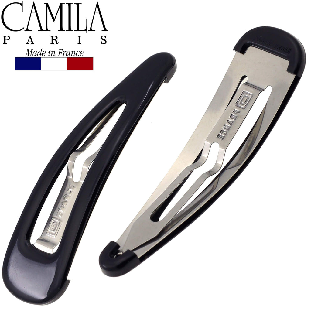Camila Paris AD90/2 French Hair Barrettes – Strong Hold, No Slip, Made in France