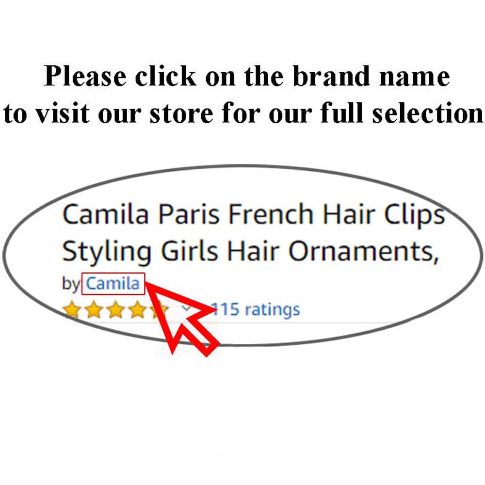 Camila Paris CP2941 French Hair Side Combs – Beige Pearl Interlocking Clips for Elegant Updos | Made in France