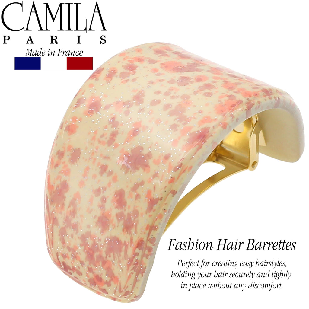 Camila Paris CP3234 Beige French Hair Barrette – Strong Hold for Fine Long Hair