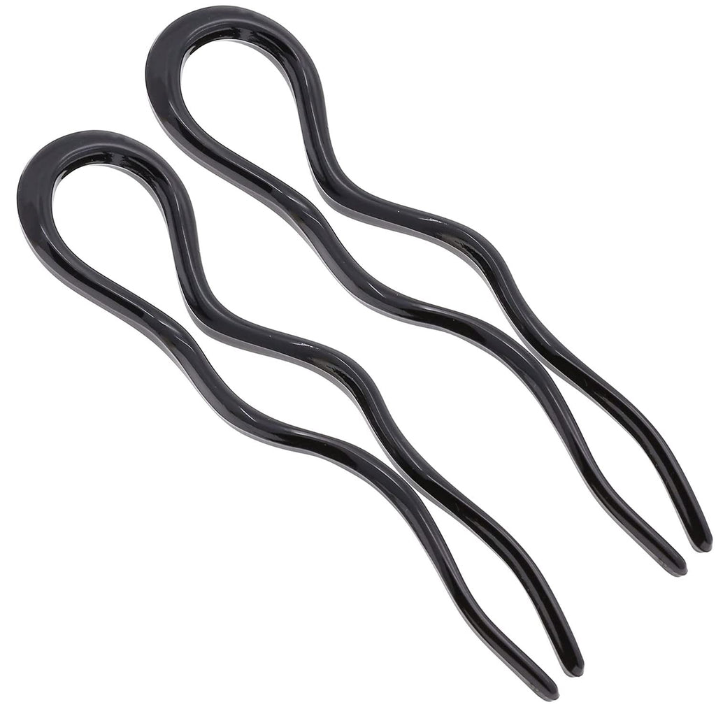 Camila Paris CP3285-2 French Twist Stick Hair Fork – 2 Large 5-Inch U-Shape Pins, Made in France