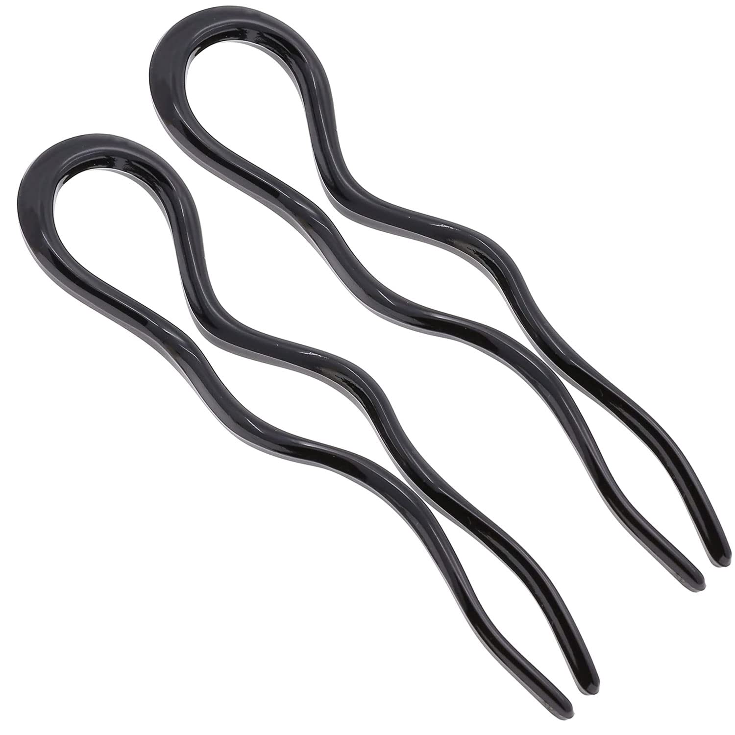 Camila Paris CP3285-2 French Twist Stick Hair Fork – 2 Large 5-Inch U-Shape Pins, Made in France