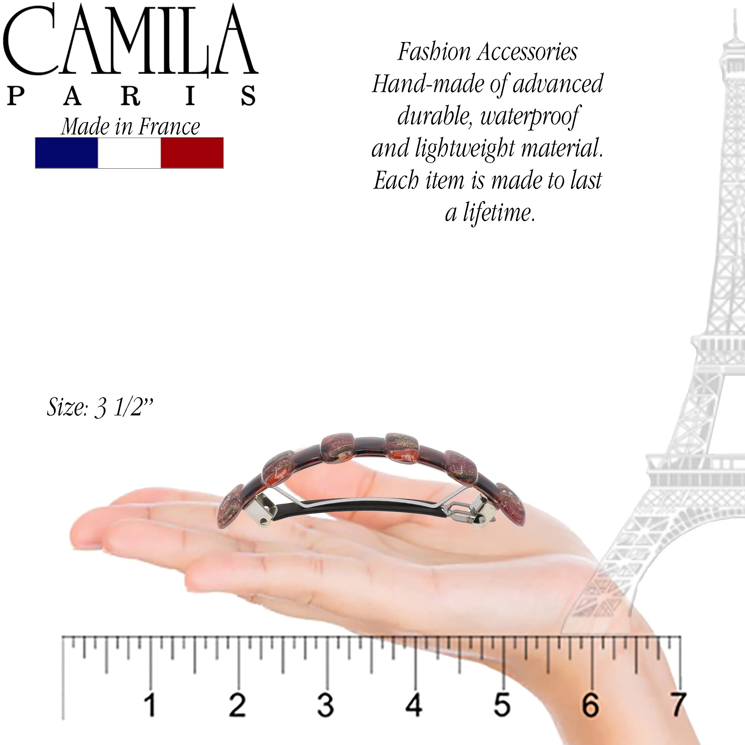 Camila Paris CP3304 French Hair Barrette – Strong Hold for Thick Hair (Made in France)