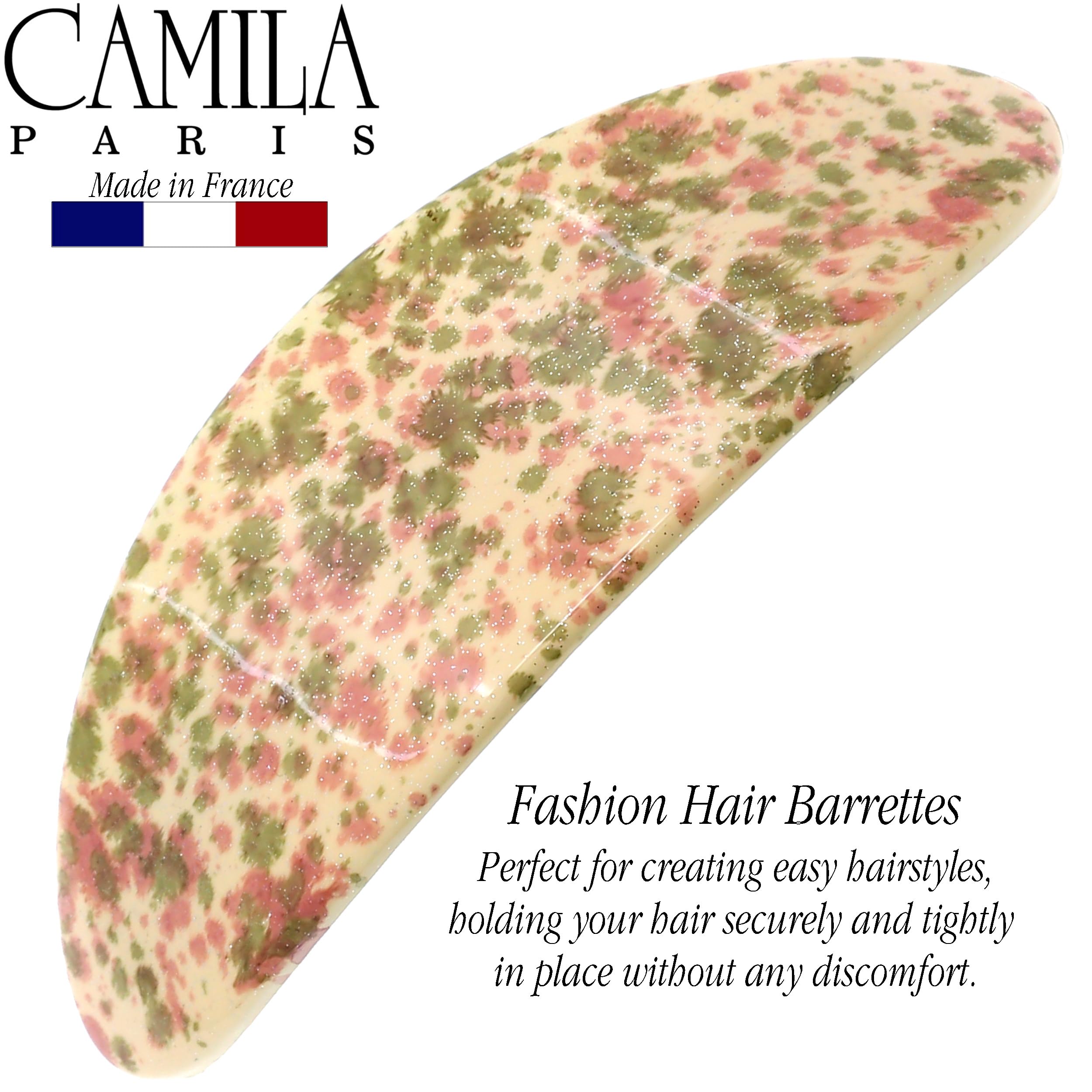 Camila Paris CP3323 Oval Hair Barrette – Strong Hold for Thick Hair | Made in France