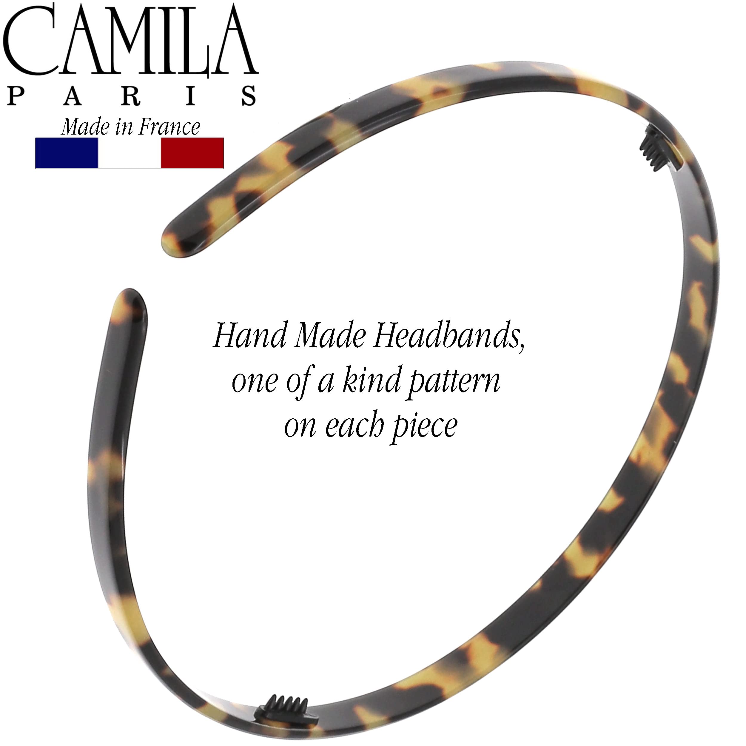 Camila Paris CP3469 French Headband for Women — No-Slip Grip, Flexible Comfort, Made in France