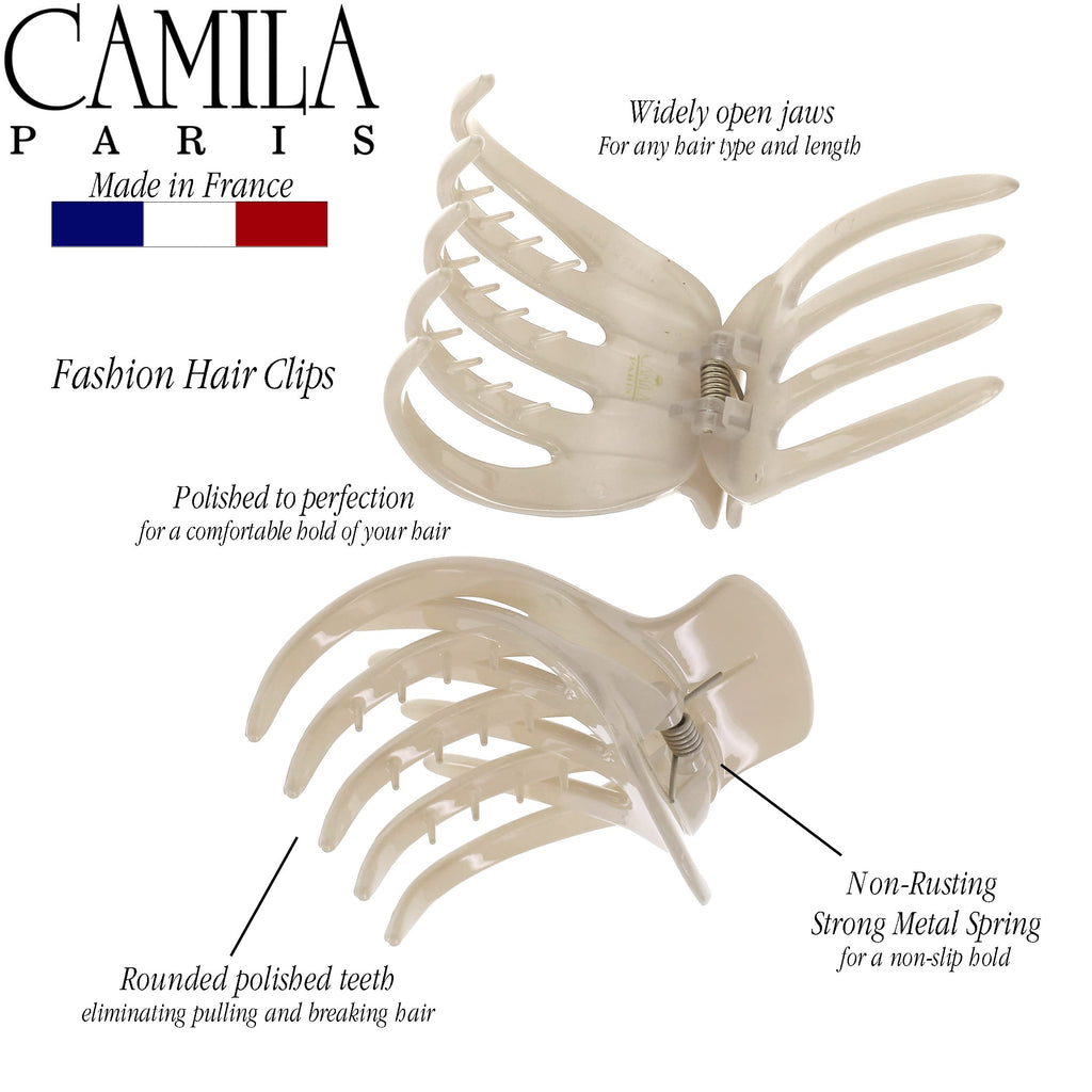 Camila Paris CP3539 French Hair Clip – 2.5-Inch No-Slip, Made in France