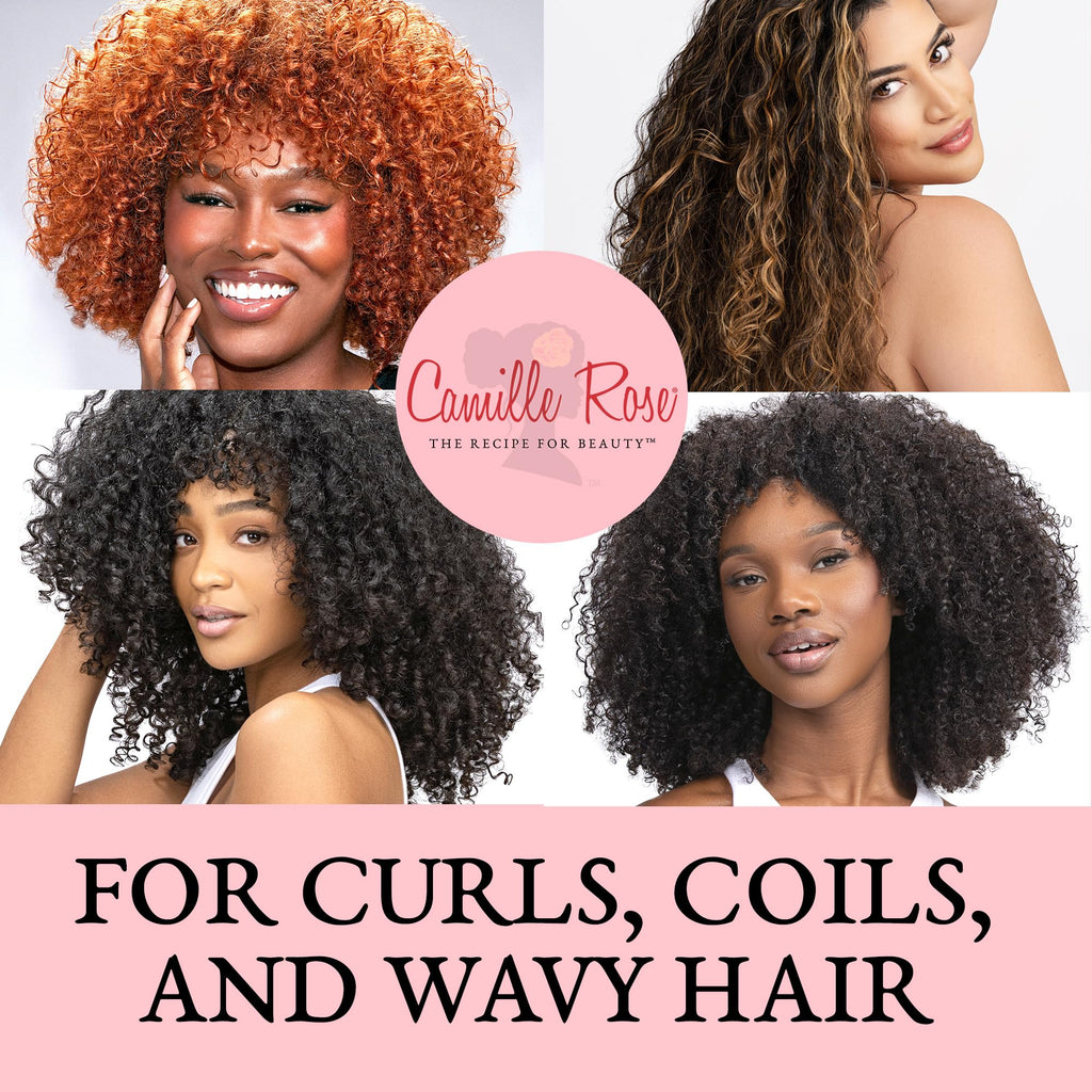 Camille Rose Guava Whipped Hair Styling Cream – Detangle, Frizz Control & Curl Definition (8 oz)