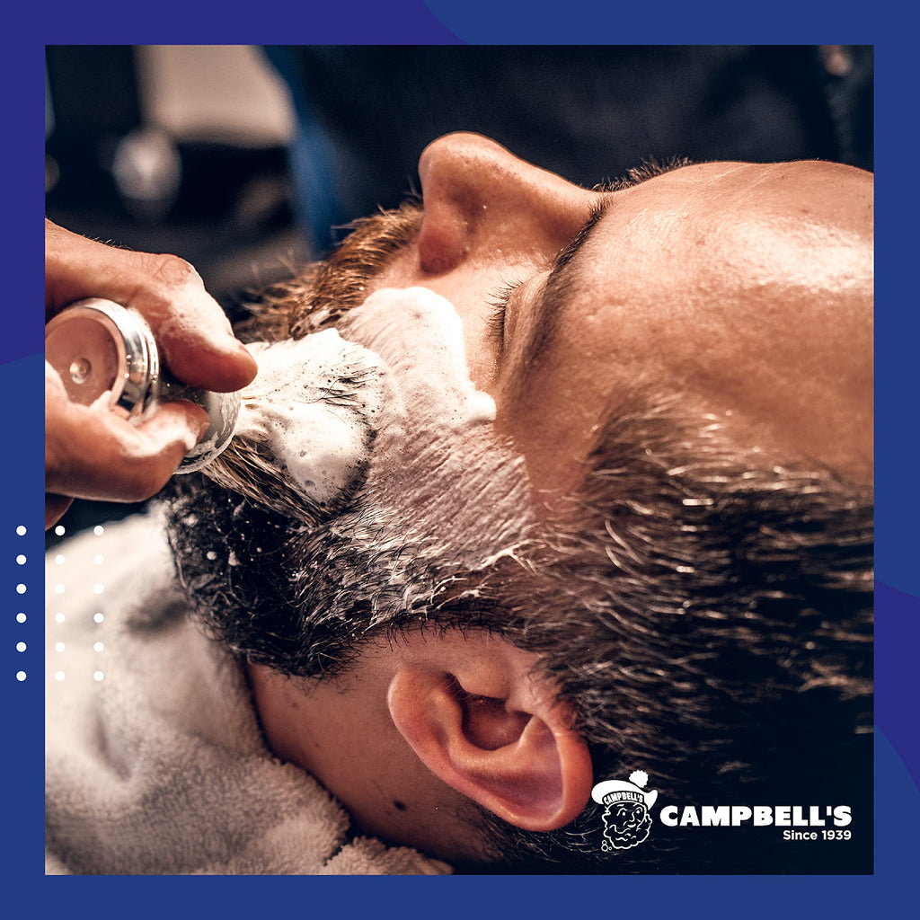 Campbell's Liquid Shave Cream 8 oz for Barbers — Thick Lather for LatherKing Machines