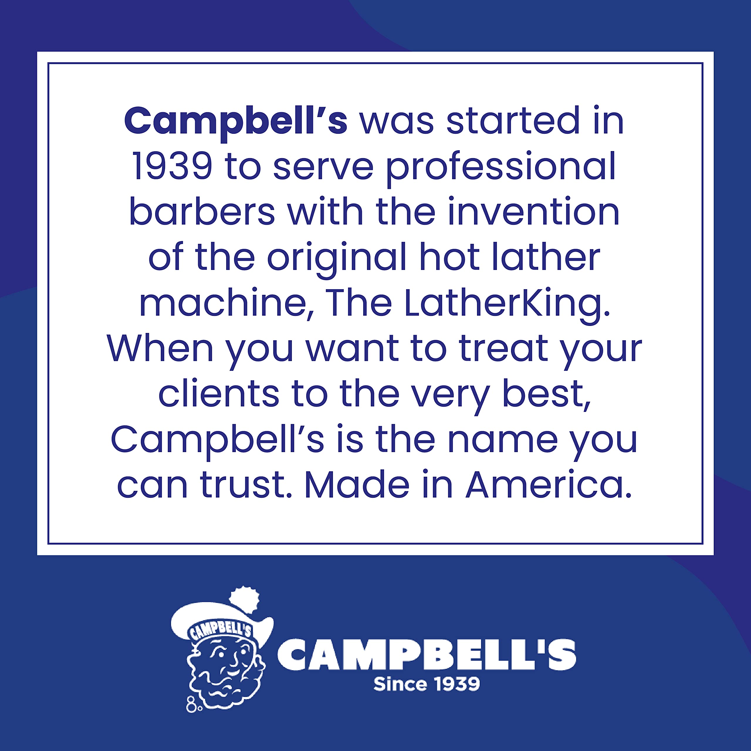 Campbell's Pre-Mixed Shave Cream 64oz | Barbershop-Quality Lather for LatherKing