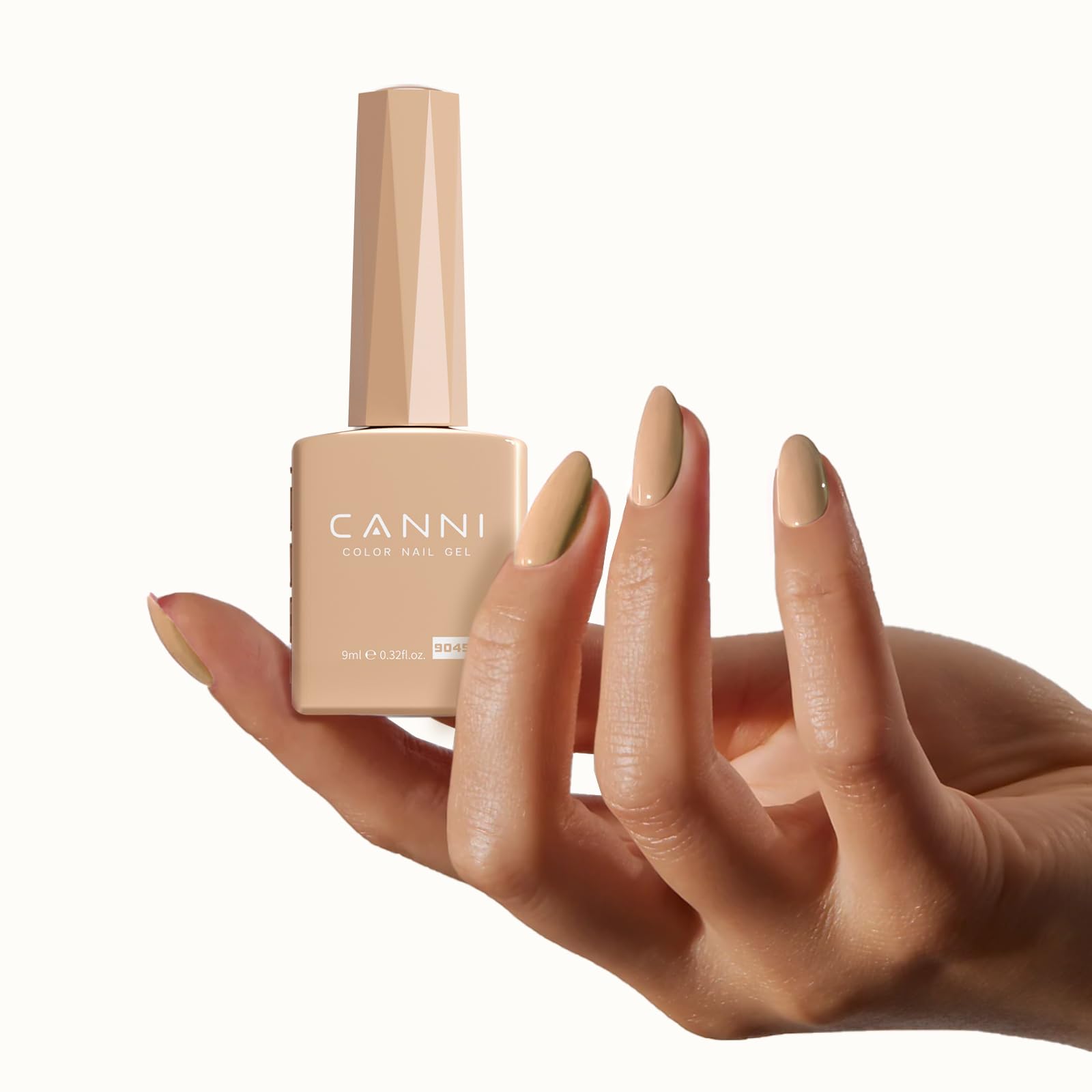 CANNI 6 Colors 9 ml Hema-Free Gel Nail Polish Set – Fall Brown Nude Blue Shades for DIY At-Home Manicures