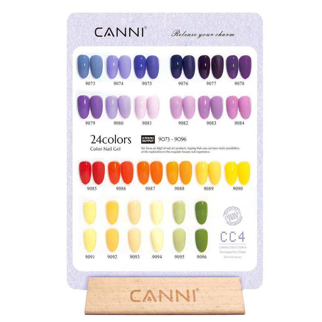 CANNI 30Pcs 9ml Hema-free Gel Nail Polish Set – Soak-Off, LED Ready, At-Home Salon