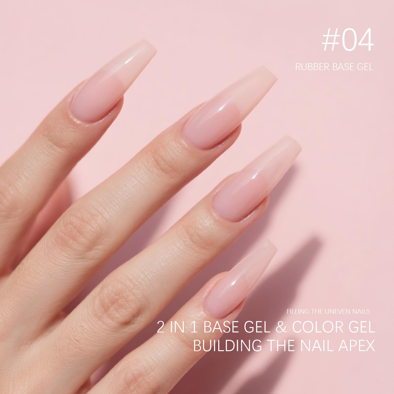 CANNI Rubber Base Gel Nail Polish Set – 6x9ml, Soak-Off, At-Home Salon Kit