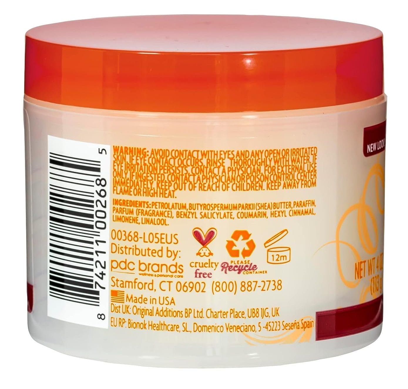 Cantu Shea Butter Hair Dressing Pomade 4 oz Jar (118 ml) – 3 Pack