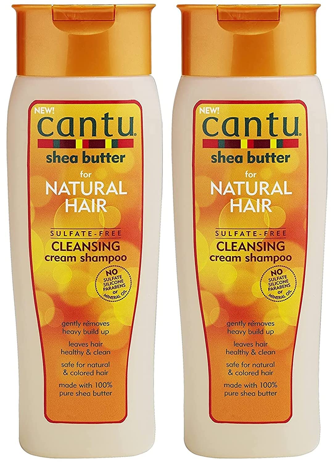 Cantu Sulfate-Free Cleansing Cream Shampoo 2-Pack – Gentle Hydration for Curls