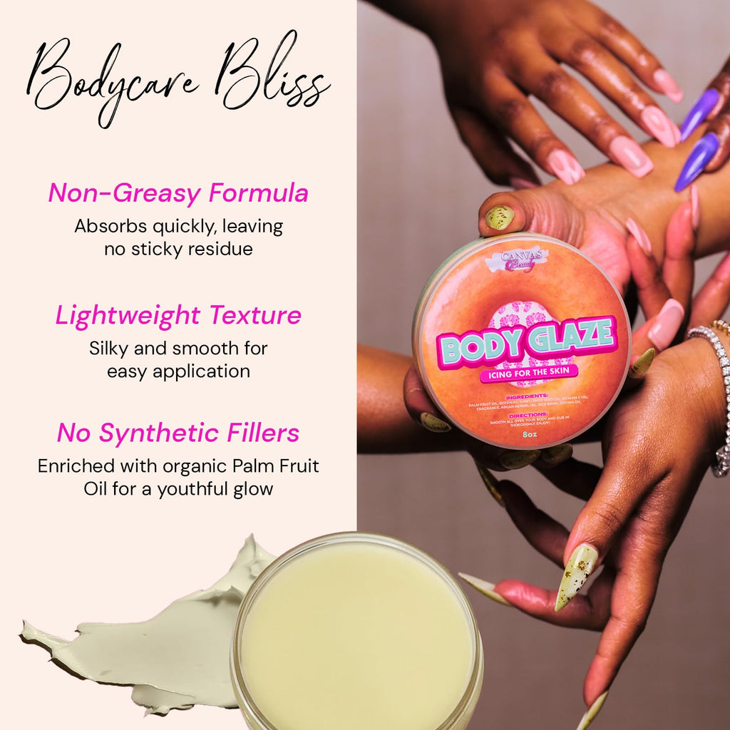 Canvas Beauty Body Glaze Glazed Donut – Warm Indulgent Moisturizing Body Butter