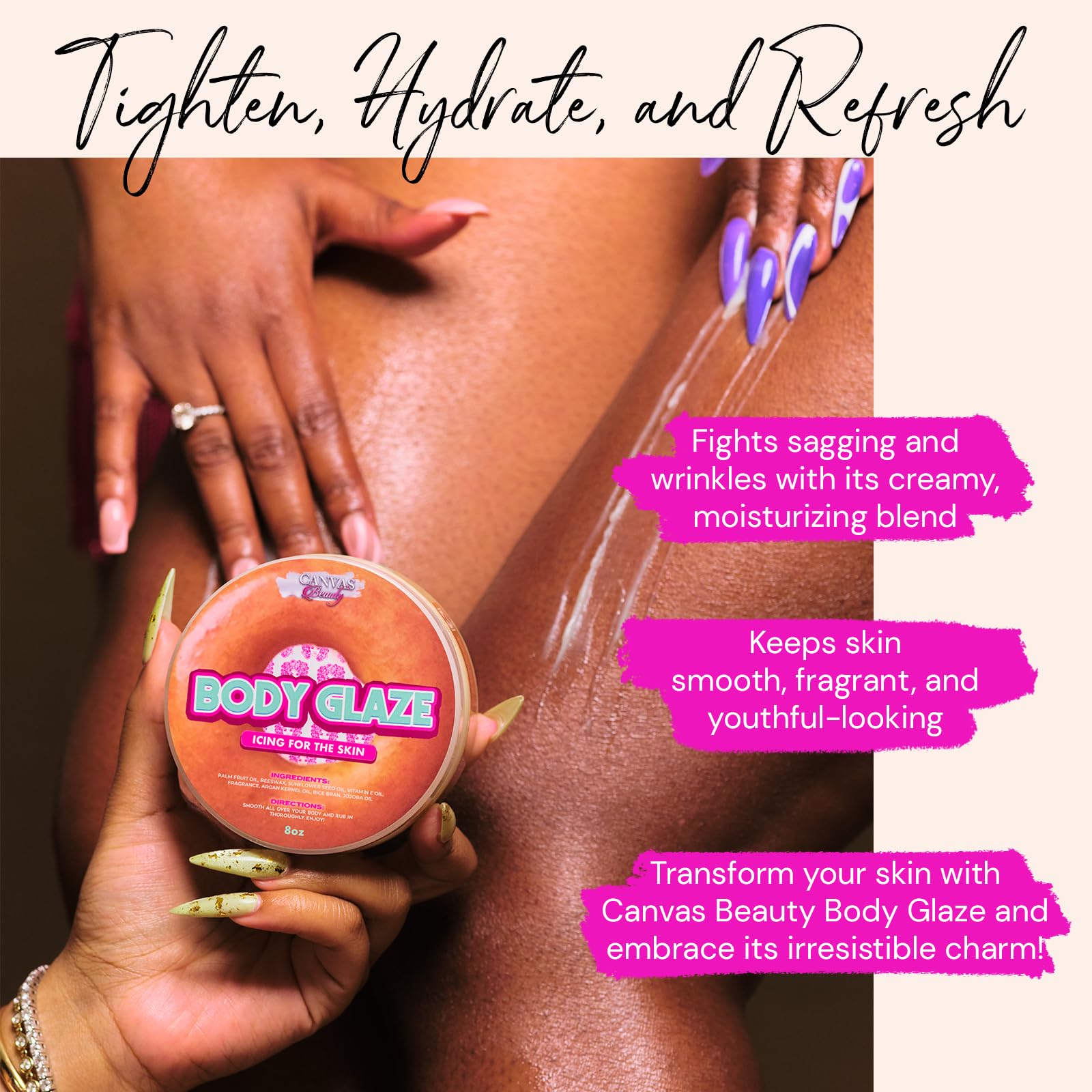 Canvas Beauty Body Glaze Glazed Donut – Warm Indulgent Moisturizing Body Butter