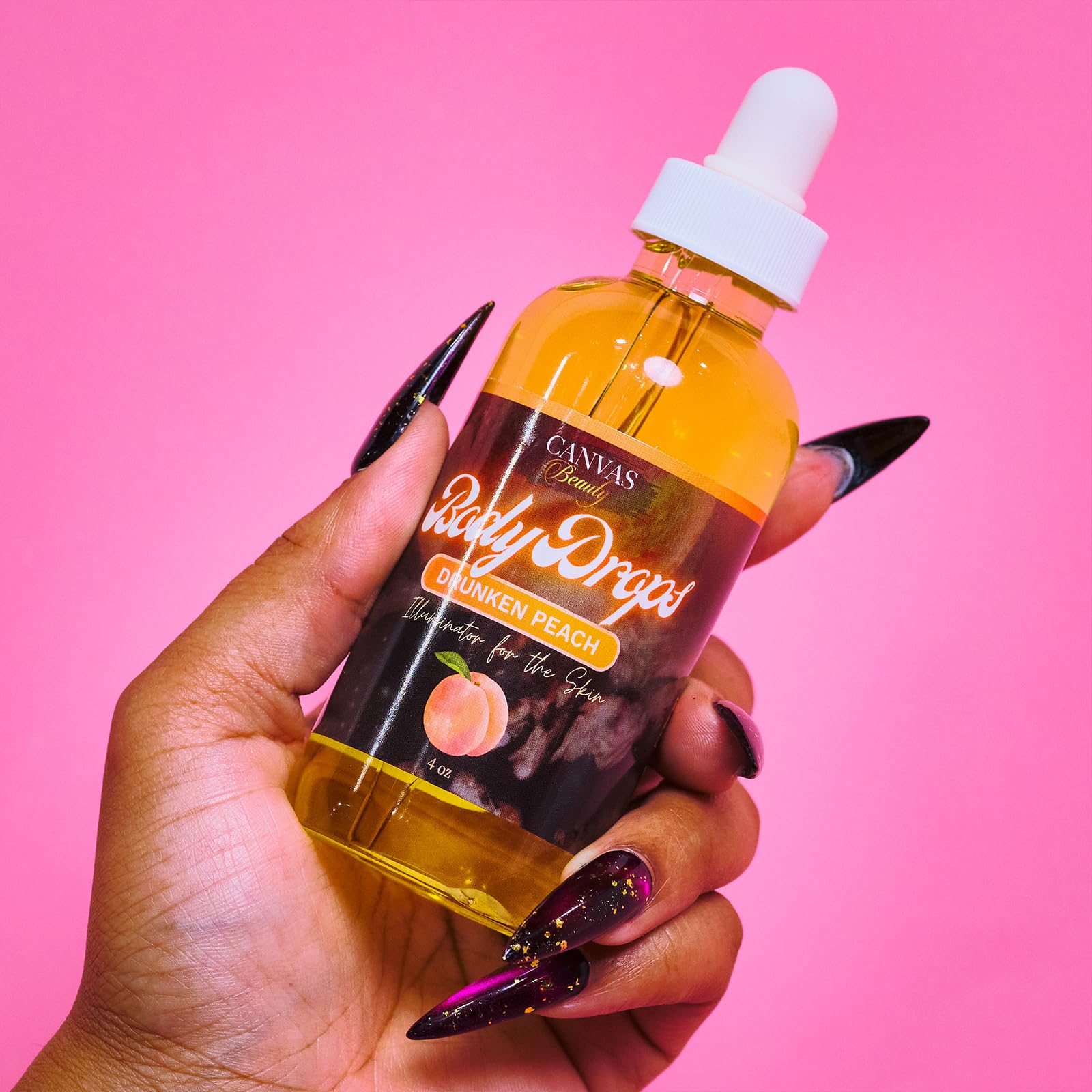 Canvas Beauty Body Drops Drunken Peach | Coconut & Jojoba Oils