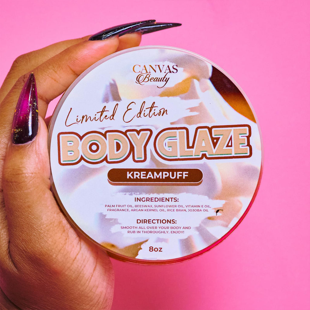 Canvas Beauty Kreampuff Body Glaze – Moisturizing Non-Greasy Body Butter for Soft, Glowy Skin