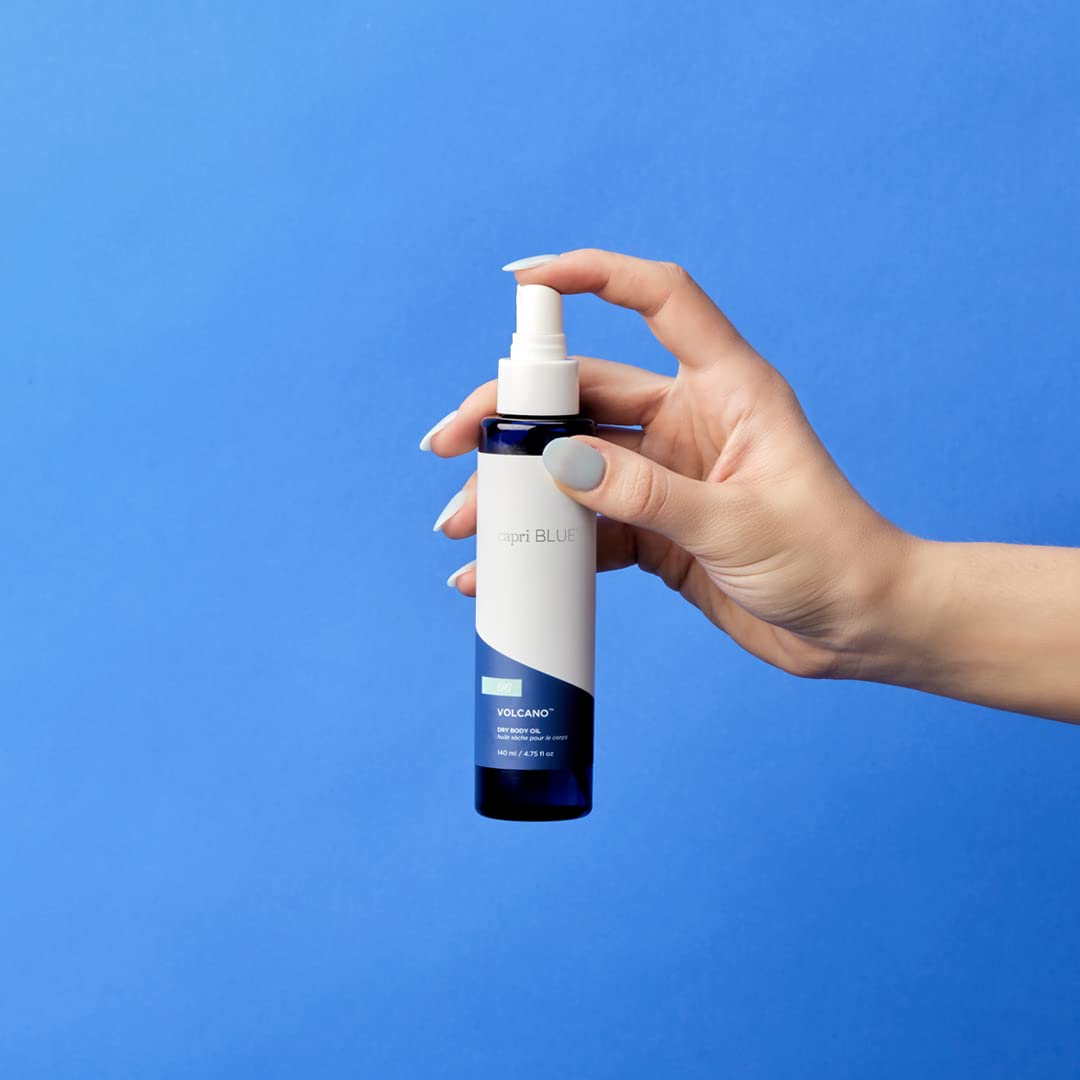 Capri Blue Volcano Dry Body Oil Spray | Non-Greasy Moisturizer with Vitamin E, Jojoba & Omega-6 (4.75 oz) – Paraben & Cruelty-Free