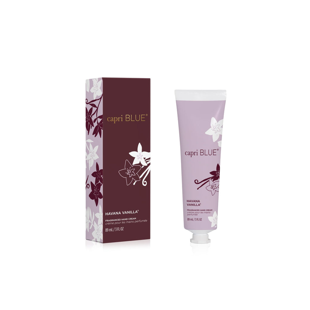 Capri Blue Moisturizing Hand Cream Travel Size Havana Vanilla – Flora Edit Collection | 3 oz