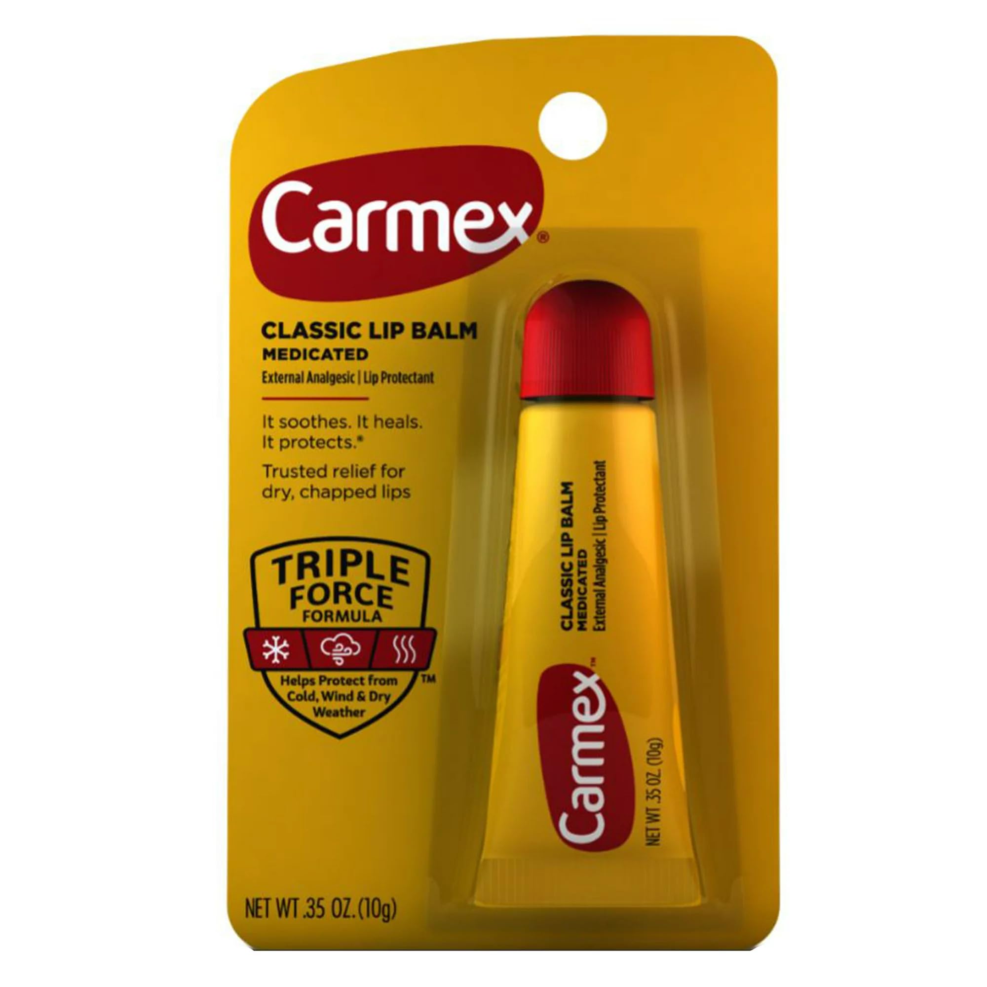 Carmex Classic Lip Balm Medicated 0.35 oz | Pack of 9