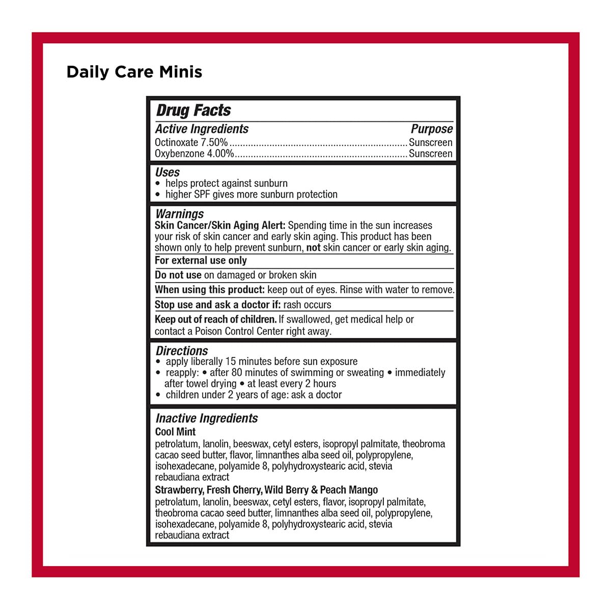 Carmex Daily Care Lip Balm SPF 15 – 8 Count Variety Pack (3 Tubes + 5 Minis) | Six Flavors