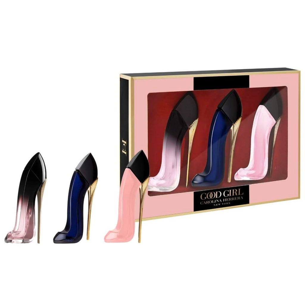 Carolina Herrera Good Girl Gift Set (3 X 0.24 Oz) – Floral Mini Fragrance Trio