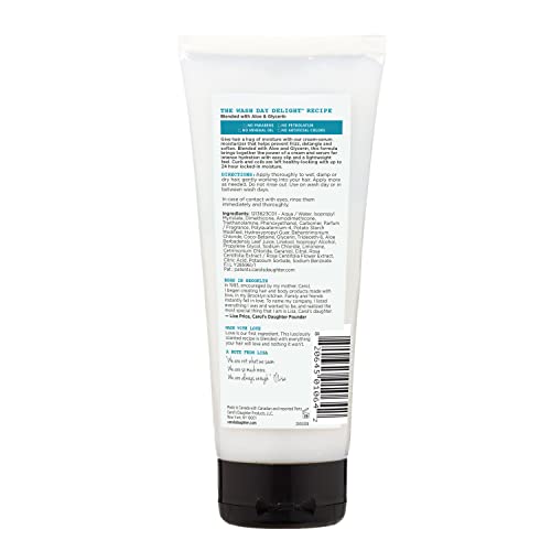 Carol's Daughter Wash Day Delight Cream Serum Moisturizer for Curly Hair – Anti-Frizz, Aloe & Glycerin, 6.8 fl oz