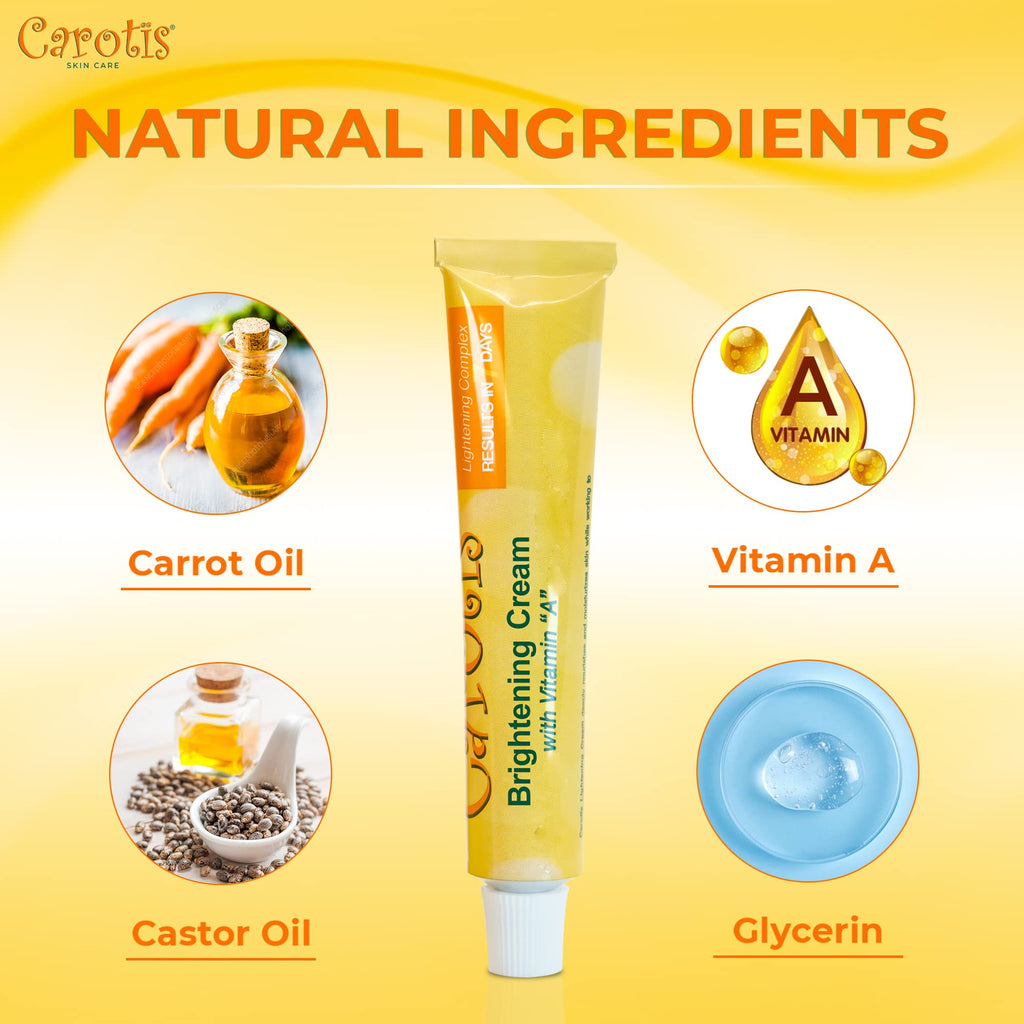 CAROTÏS Skin Brightening Cream – 1 oz / 30 ml (Pack of 2)