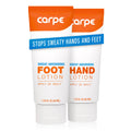 Carpe Sweat Absorbing Hand & Foot Lotion Bundle – OTC, Dermatologist-Recommended