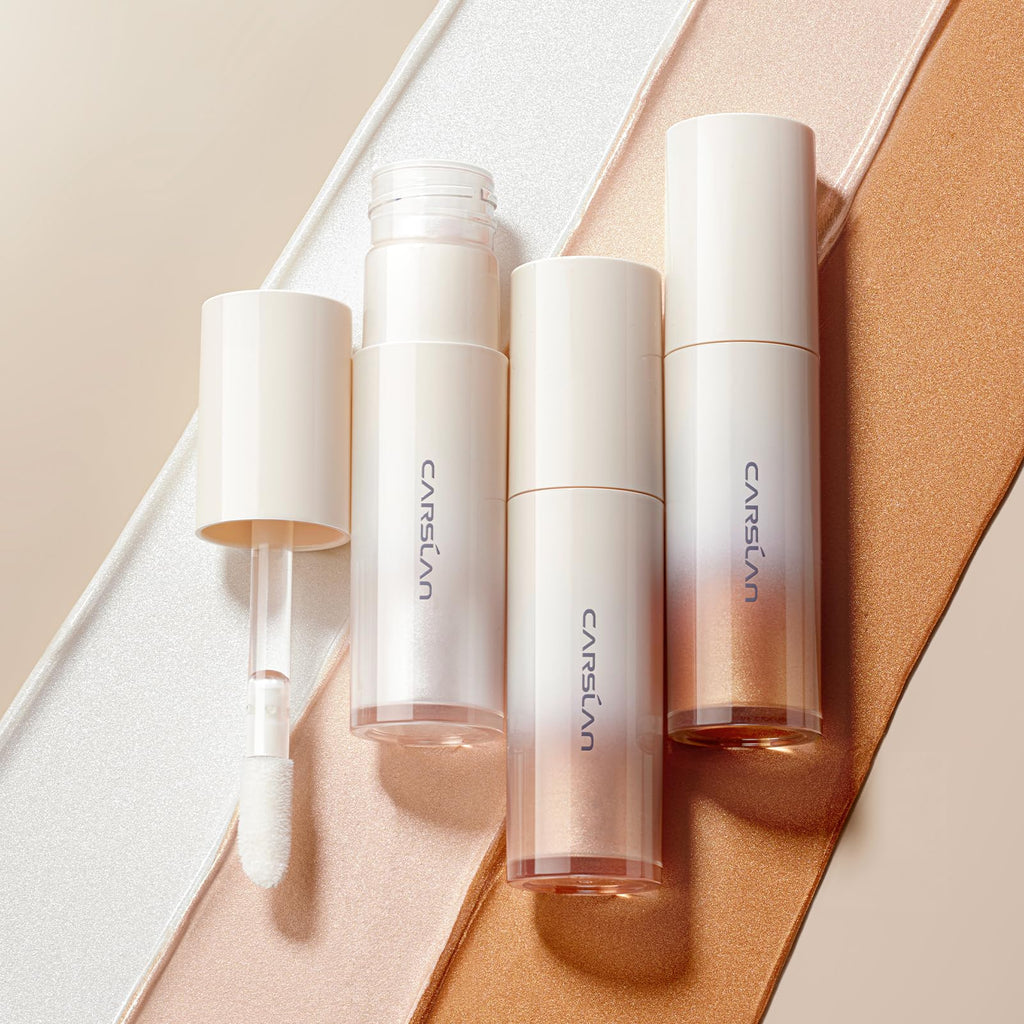 CARSLAN 3D Liquid Highlighter Champagne Gold – Dewy, Lightweight Glow Stick