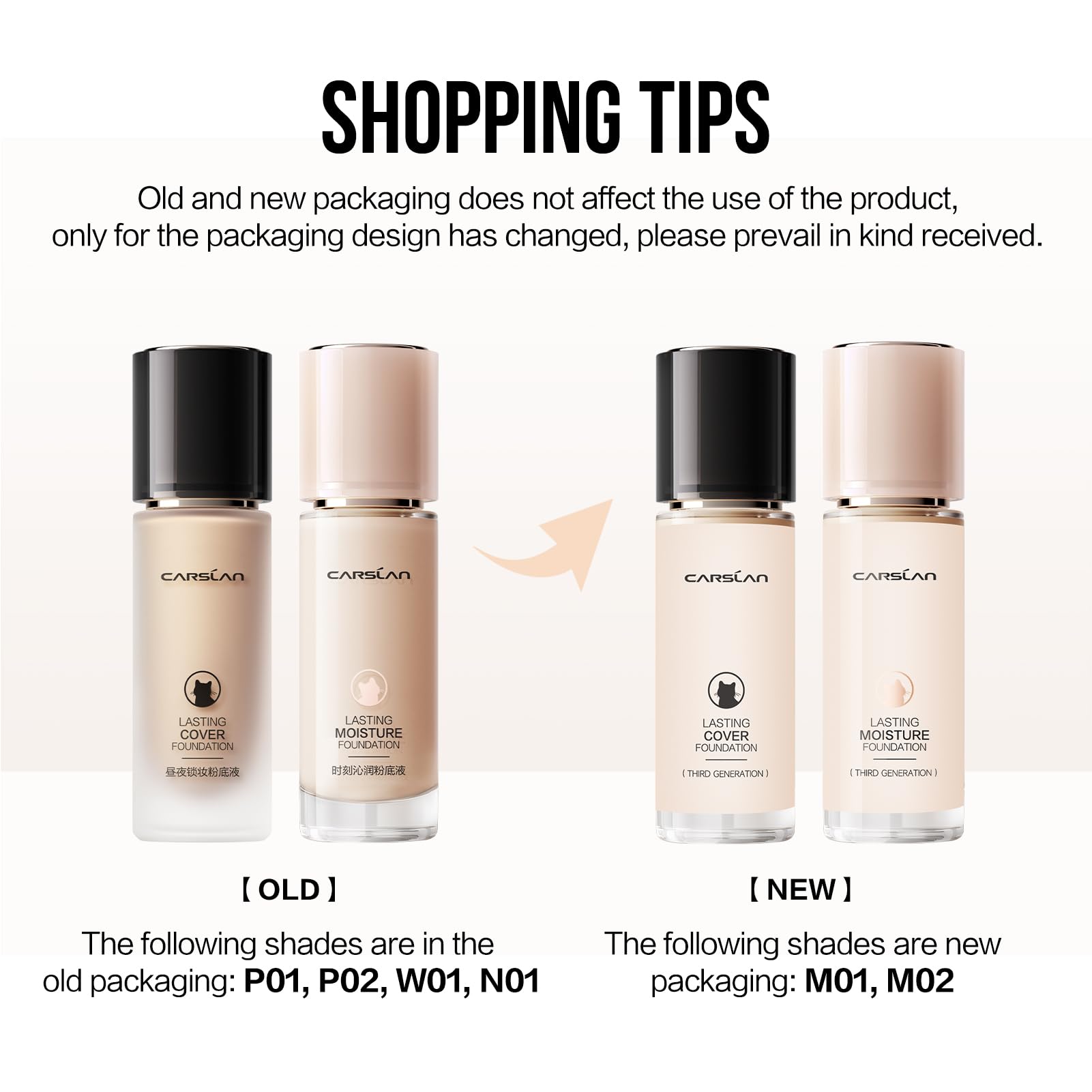 CARSLAN Lasting Moisture Foundation 24H Dewy Finish Lightweight Poreless Coverage