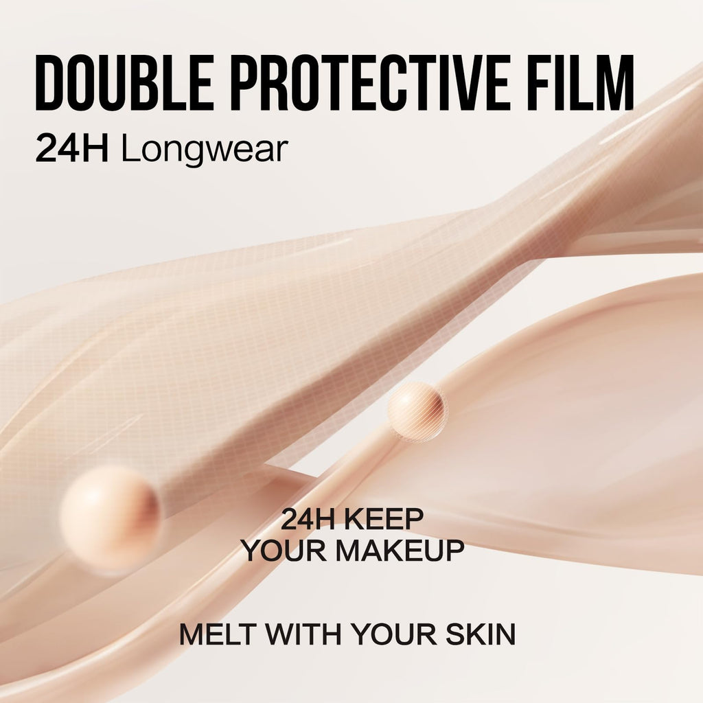 CARSLAN Moisture Air Cushion Cream Foundation – Hyaluronic Hydration, Full Dewy Coverage (P01 Fair Pink) for Dry Skin