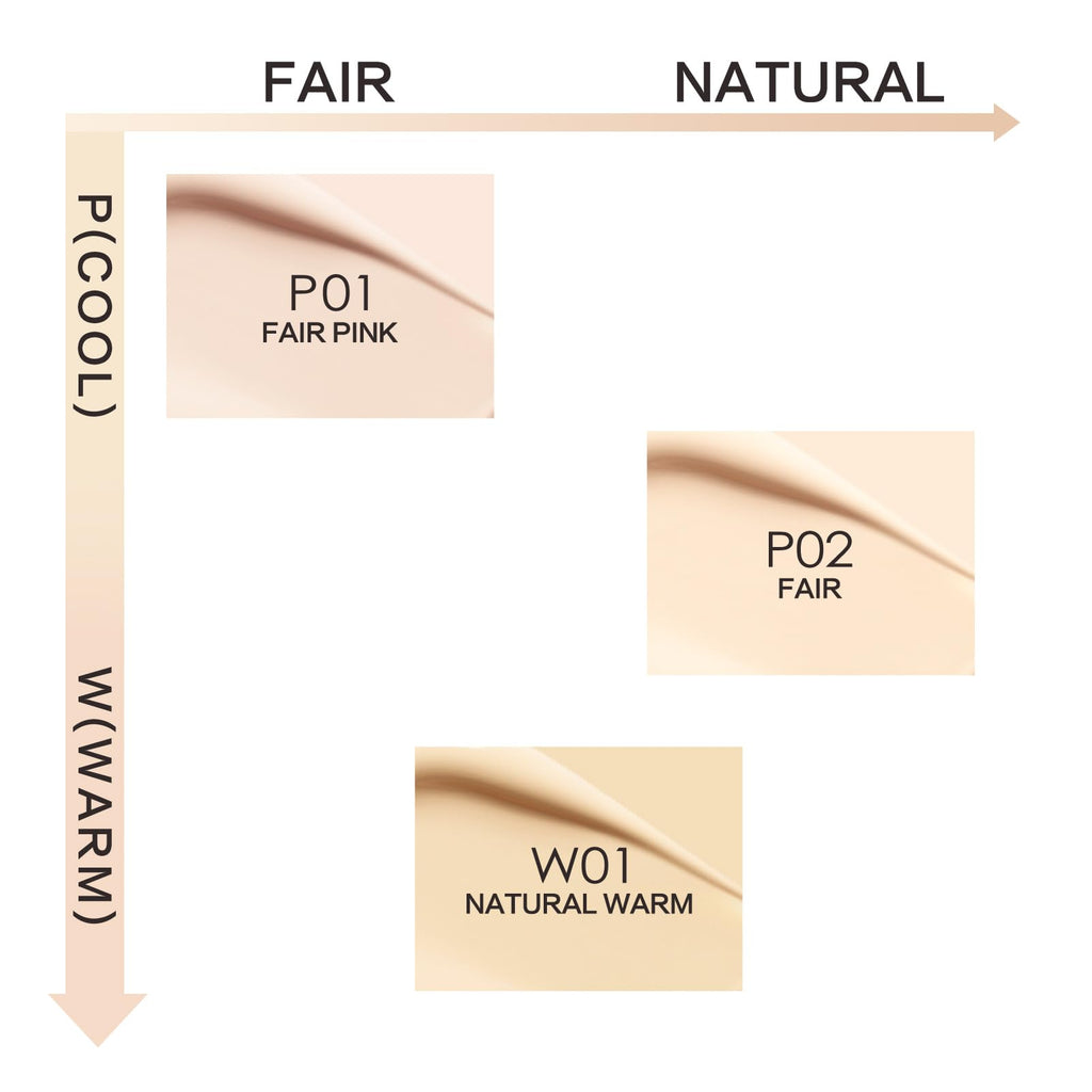 CARSLAN Moisture Air Cushion Cream Foundation – Hyaluronic Hydration, Full Dewy Coverage (P01 Fair Pink) for Dry Skin
